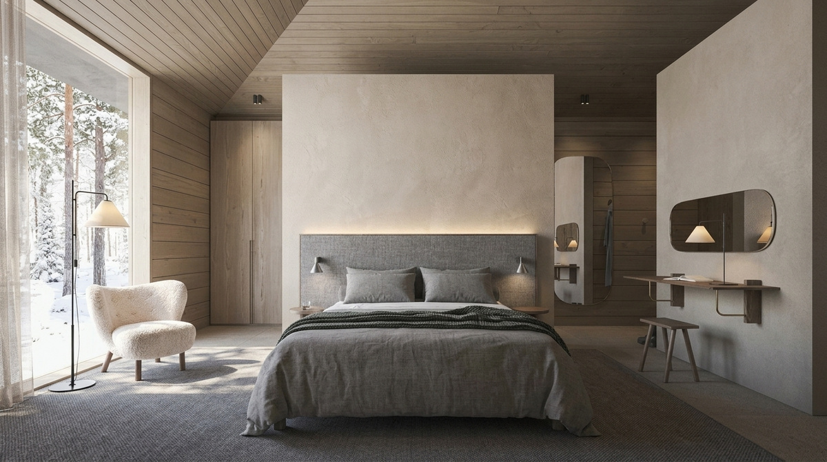 Arctic nature meets modern and inviting interior design where all details have been meticulously planned